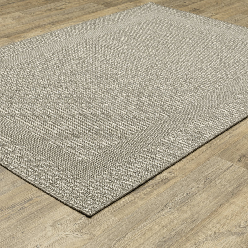Geometric Indoor / Outdoor Rug, Rectangle 3'3" x 5'