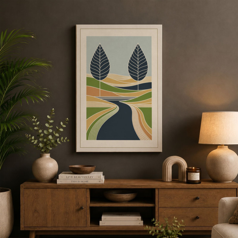 Print, 30x20 - 76.2 x 50.8 cm, Teal Border