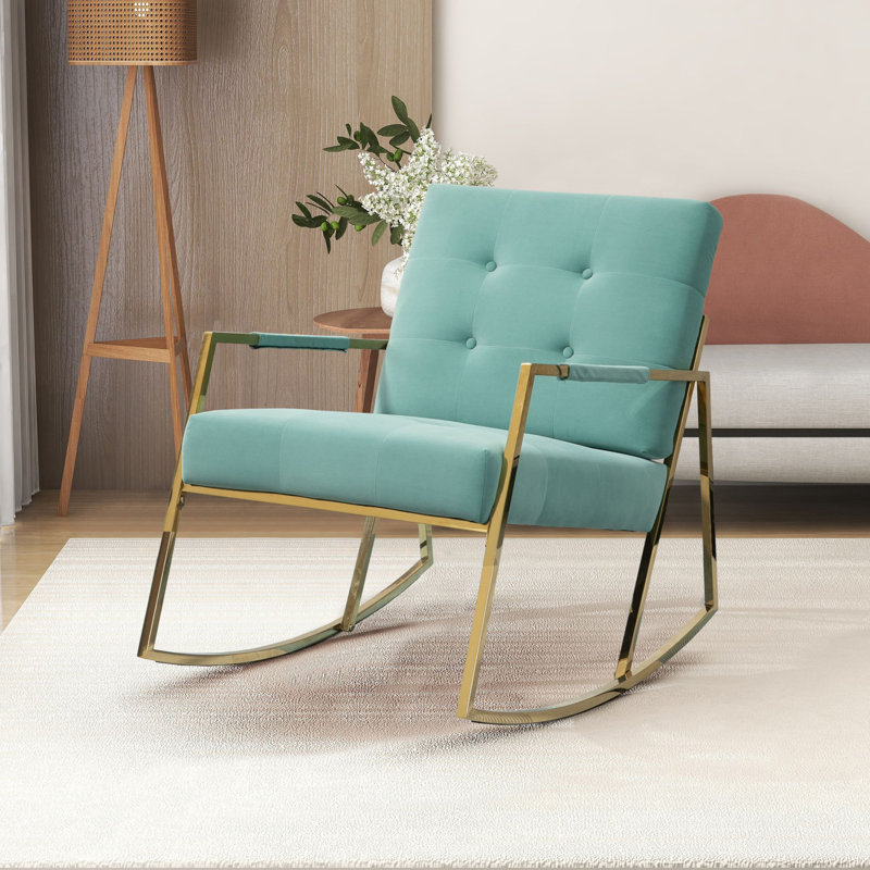 Chaises berçantes, Vert menthe