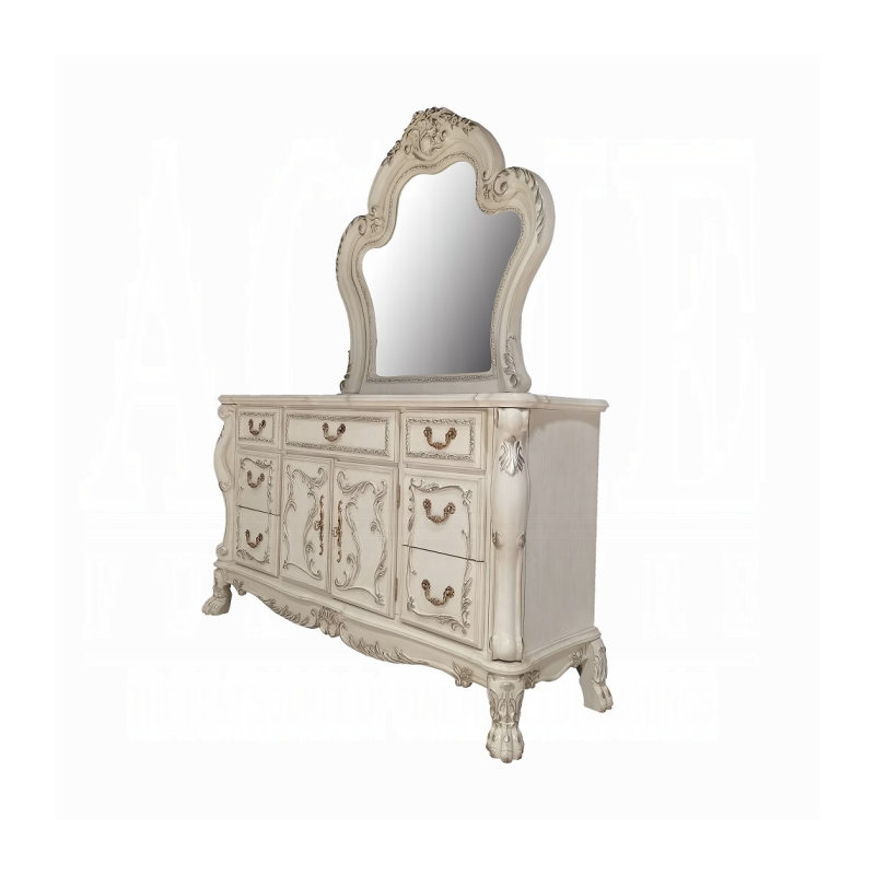 Commode ACME Dresden, finition blanc os