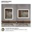 Miroir de salle de bain mural à DEL rectangulaire sans cadre l 20 po x H 30 po Musci-1117011738