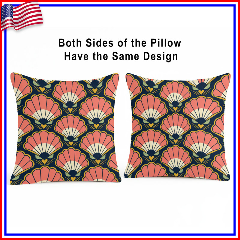 Coussins Art Deco, 18 x 18 inches