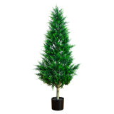 UV Resistant Artificial Cypress Tower Tree (Indoor/Outdoor)