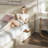 Bed Frame with Adjustable Sliding Side Table