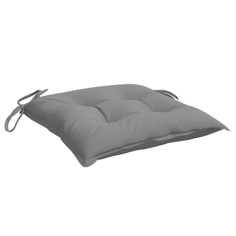 Coussin de siège d'extérieur, 19,7 po x 19,7 po, Gris