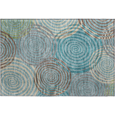 Premium Machine Washable Mayfield AMF2435 Geometric Rug