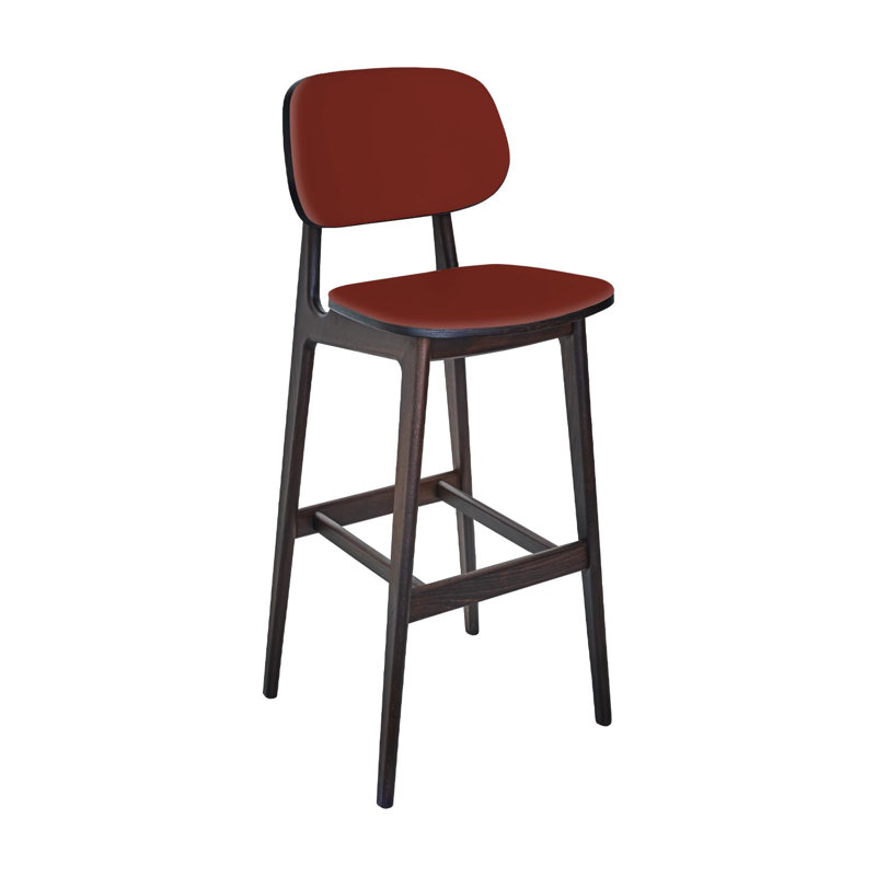  Emma Barstool - Grade 4 Salsa Reveal Seat & Upholstered Back, Brown, Salsa