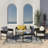 Alexandria 5 Piece Multiple Chairs Seating Group with Cushions