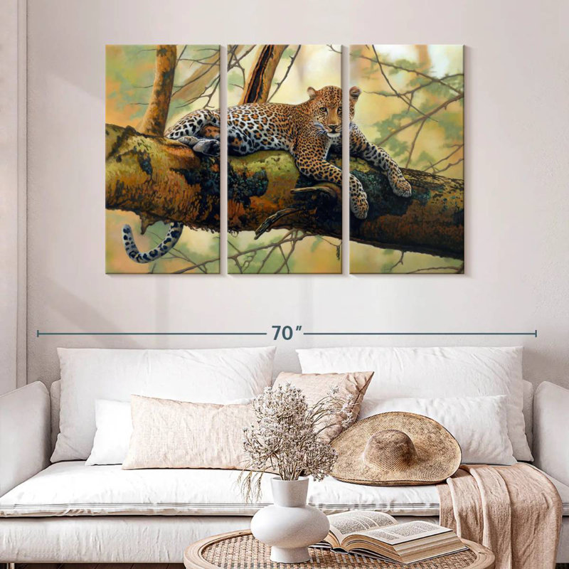 Brampt African Leopard, 32" H x 50" W