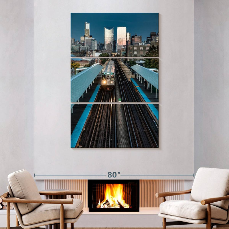 Lilie Chicago Subway Train, 74" H x 48" W