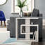Saly Modern Side Table with Storage Shelves for Living Room-24384070
