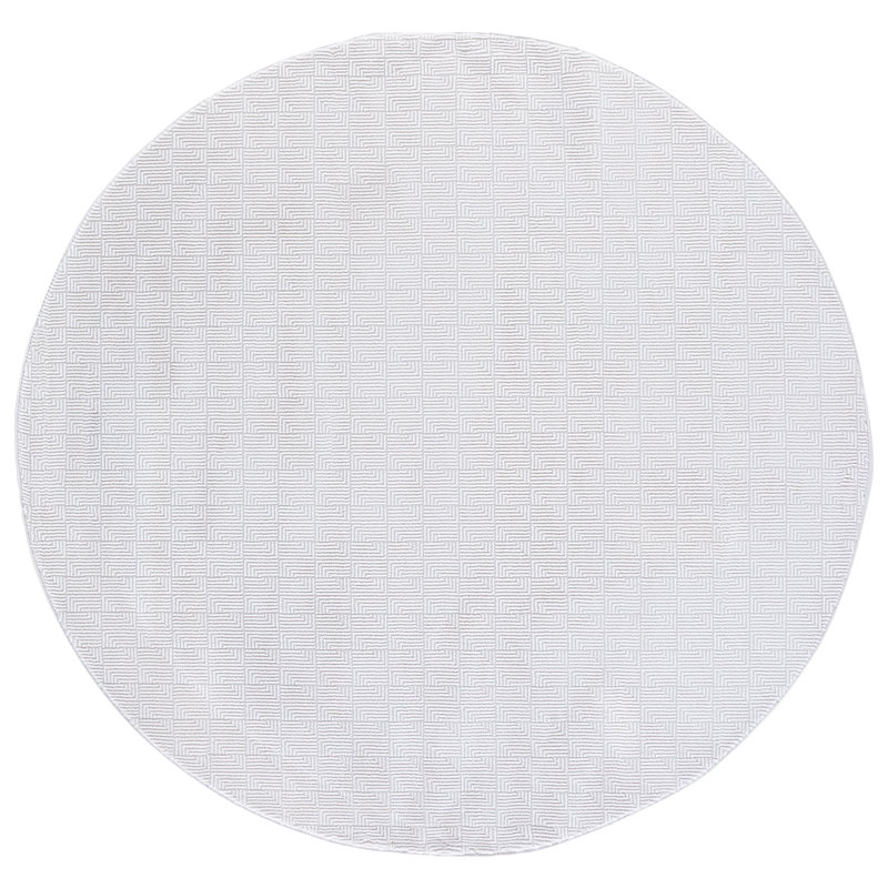 Slate Performance Solid Color Rug, Round 6'7"