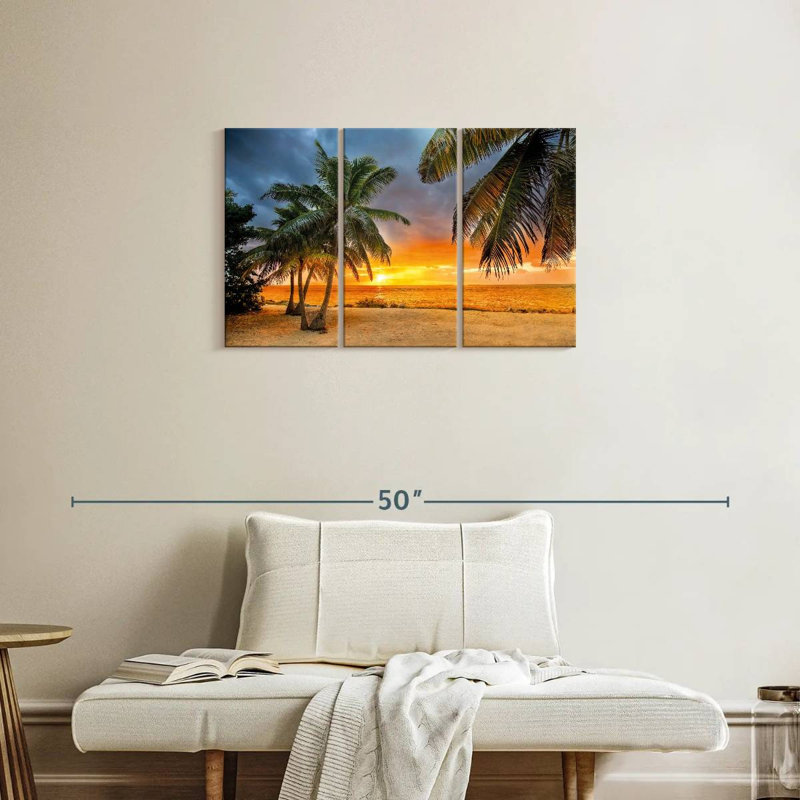 Coucher de soleil Key Key Tropical Gillard, H 20 po x l 33 po