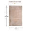 Tapis tissé à la main | Tapis en laine et bambou en soie moderne | Tapis d'intérieur brun 4 mm-1115169730