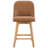  Bisto Genuine Leather Swivel Counter Height Bar Stool with Solid Wood legs-125348339