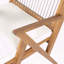 Chaise de salle à manger de patio rembourrée stable KD Design