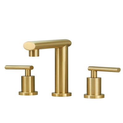 2-handle Bathroom Faucet with Drain Assembly