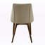 Chaise d'appoint en microfibre polie et finition noyer Sienna (ensemble de 2)
