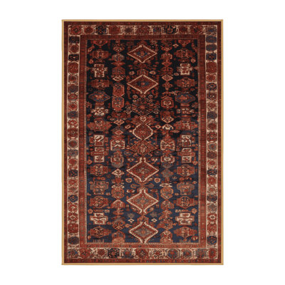 Machine Washable Persian Brown Area Rug