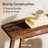 Console Table, Wood Entryway Table With Open Storage Shelf-1880960068