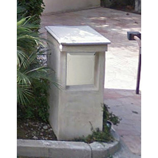 Steel Package Drop with Newspaper Compartment