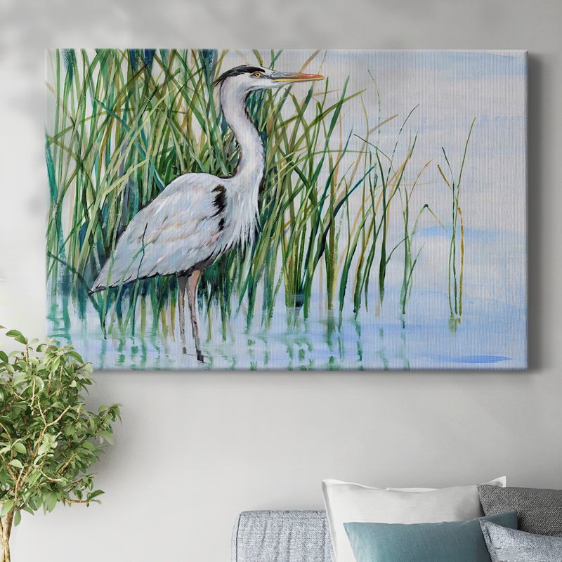 Toile tendue Heron in the Marsh I-Gallery