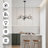 Jerikah 8 - Light Sputnik Chandelier Modern Dining Light Fixtures Kitchen Island Lighting Bubble Chandelier Glass Chandelier