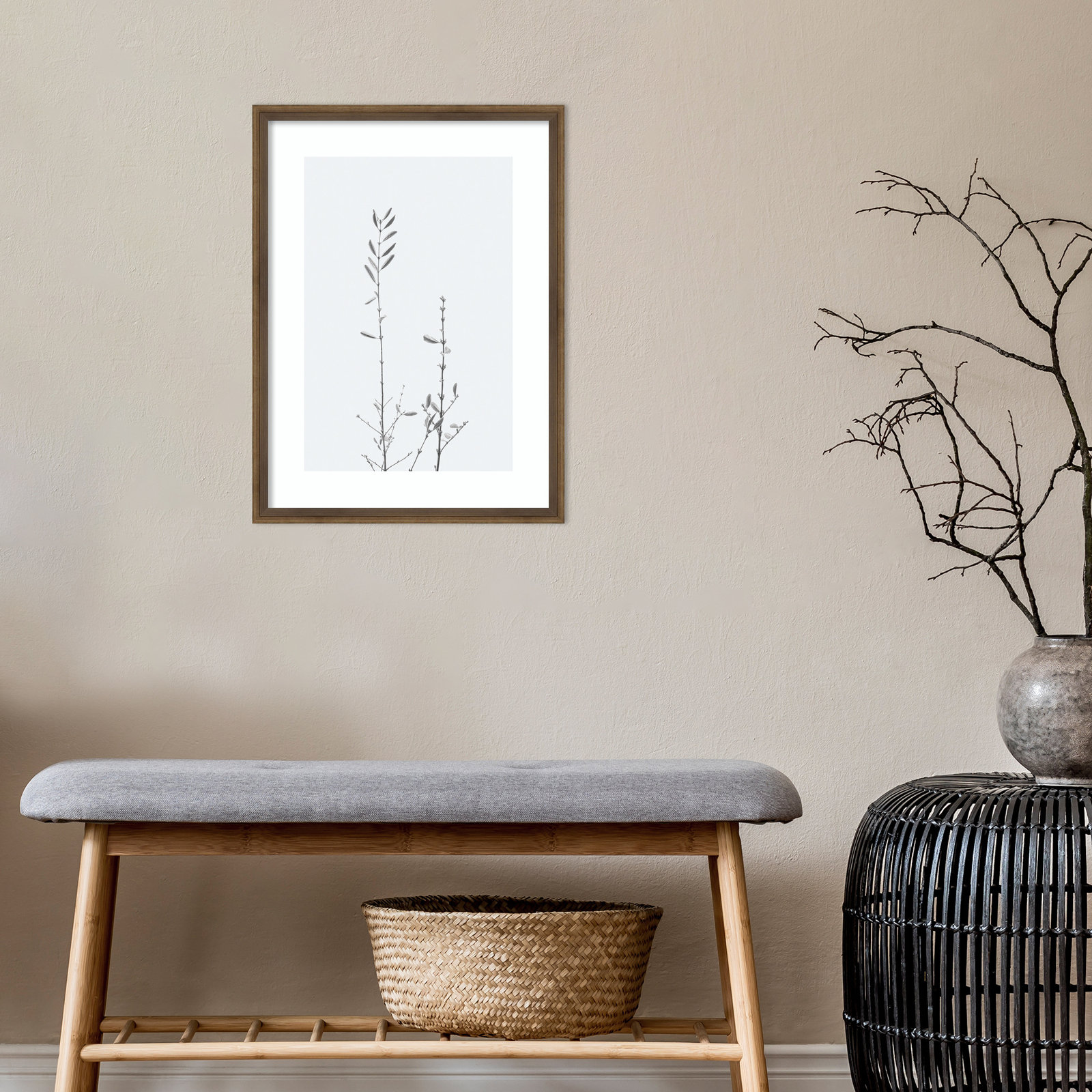 Retro Tennessee Botanical No 2 Photo Print, Brown, 22" H x 16" W