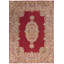 Hand-Knotted High-Quality Red and Beige Area Rug