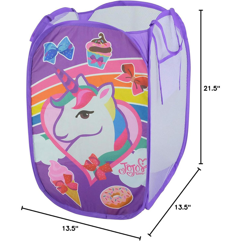  Panier à licorne arc-en-ciel et arcs avec poignées de transport durables
