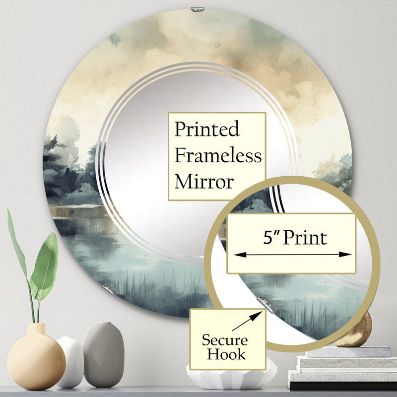 Miroir mural Gerwalt, 24 po x 24 po