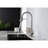 Stainless Steel Kitchen Faucet With Pull Down , Deck Plate, Brushed Nickel, High Arc Single Handle, Modern Nickel Faucet, Character-121628880