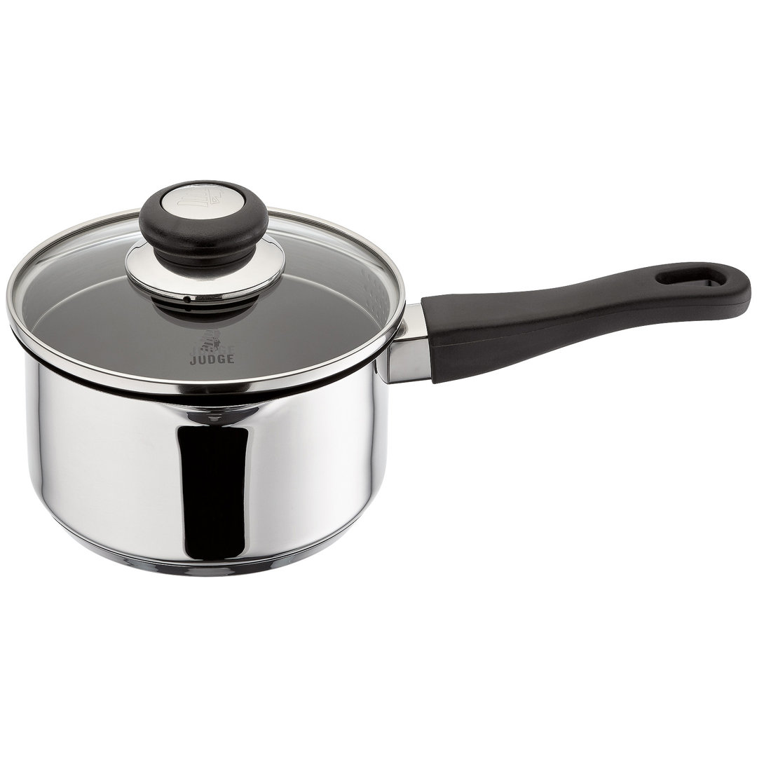 Judge Vista Non-Stick Saucepan with Draining Glass Lid