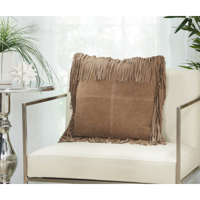 Coussin en cuir 