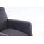 Fauteuil à bascule pour bébé en tissu de coton et lin, avec repose-pieds réglable et design ergonomique, gris foncé