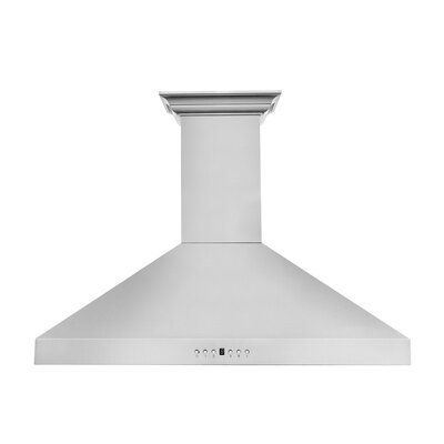 30"" Crown Sound 400 CFM Ducted Wall Mount Range Hood in Stainless Steel with Wi-Fi -  ZLINE, KL3CRN-BT-30