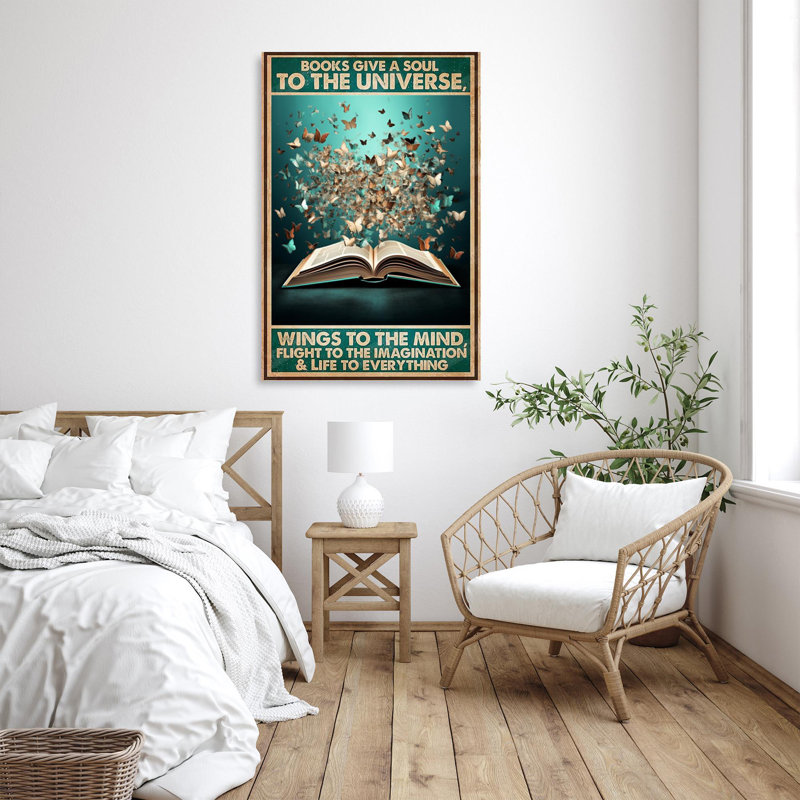 «Isahaq, livres, donner une âme à l’univers», impression sur toile, H 36 po x l 24 po x P 1,25 po
