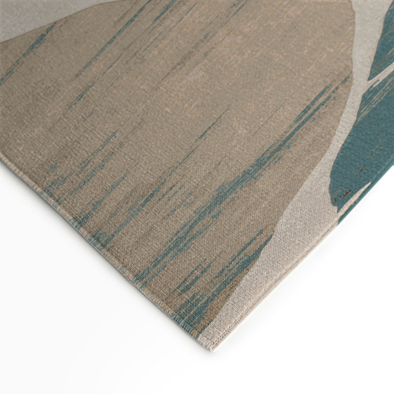 Watercolor Gray Indoor and Outdoor Area Rug, Rectangle 9' x 12'