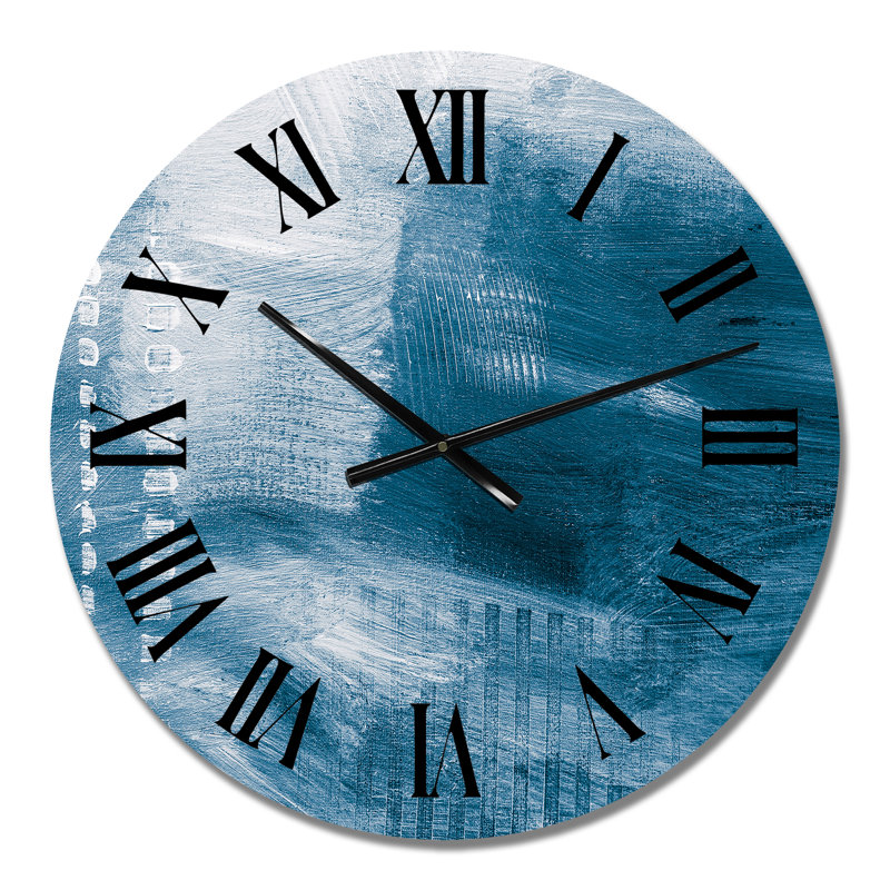 Shades of Creative Blue - Horloge murale moderne, Petit