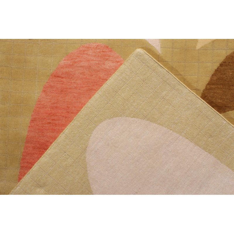 Rug & Kilim’S Mid-Century Modern Rug In Green Multicolor Geometric Pattern, Runner 3' x 10'