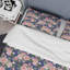 Roses rétro - ensemble de housse de couette traditionnel - microfibre de polyester-1885910650