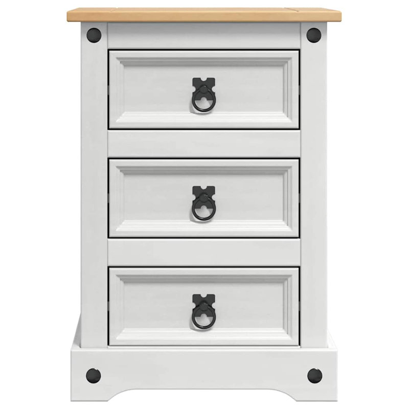 45cm W Solid Wood Bedside Table