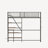 Twin sized loft metal bed with white for bedroom and dormitory, with built-in charging station and LED lighting-1425579734-1425579735
