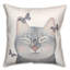 Coussin intérieur / extérieur Chat avec papillons-99717197-99717097