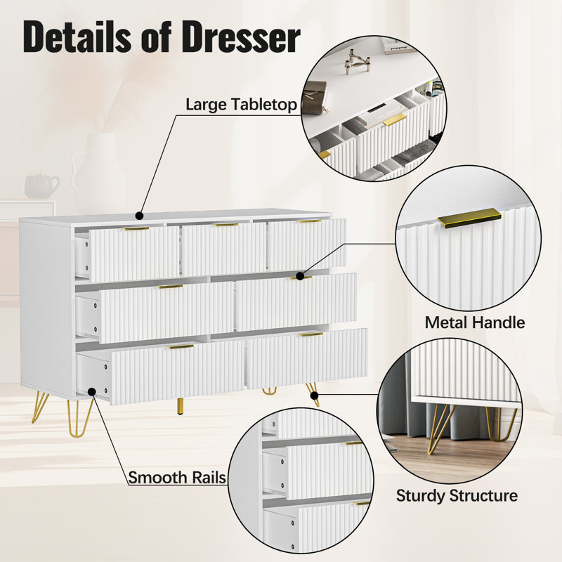 Vilinda 47.2'' W 7 - Drawer Dresser