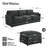 Drago 4-Piece Modern Upholstered Living Room Set With Ottomans-620150857
