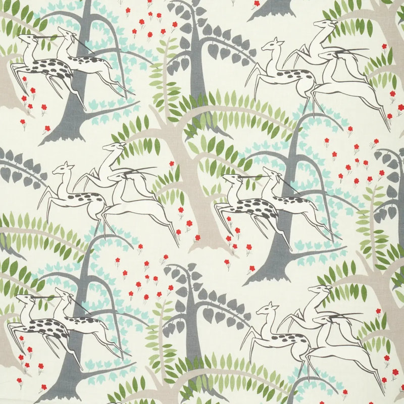 Antelopes Fabric, Ivory