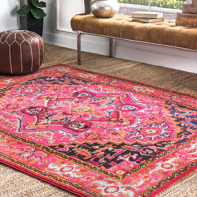 Otisville Pink Rug, Rectangle 160 x 231cm