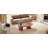 Oval Coffee Table with Red Leg Storage and Walnut Top