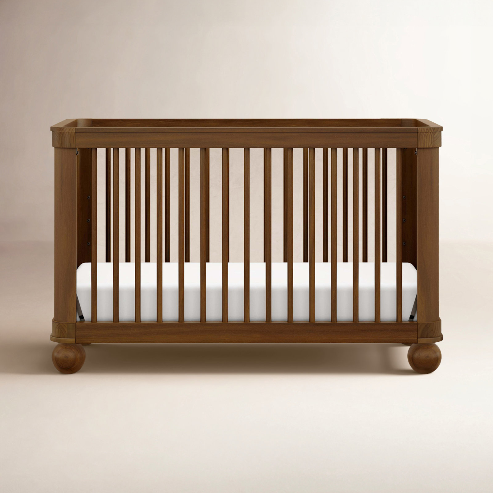 CROSBY Pine Convertible Crib, Natural Walnut